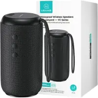 Usams Yc Series Bluetooth 5.0 10W Waterproof Wireless Speaker With Lanyard Black/Black Yc011Yx01(Us-Yc011)