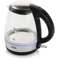 Domo DO9218WK Wasserkocher Silber/Schwarz/Transparent (DO9218WK)