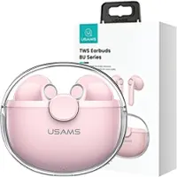 Usams Casque Bluetooth 5.1 Tws Buseries Wireless Pink/Pink Bhubu04