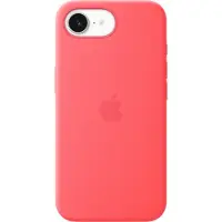 Apple Coque en silicone avec MagSafe pour iPhone 17e - Bright Guava