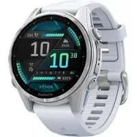 Garmin Fenix 8 Argent/Blanc 43 mm