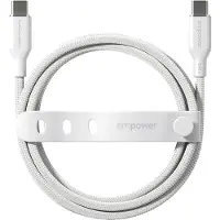 PanzerGlass empower by Racing USB-C to USB-C 2m hvid
