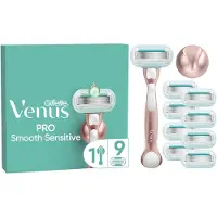 Venus Gillette Deluxe Smooth Sensitive + 9 Recharges de Rasoir