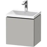 Duravit L-Cube c-shaped Ensemble suspendu, 1 porte, charnière à gauche, sans trop-plein, 1 trou pour robinet, 450x480x350mm, LC6948O07070000