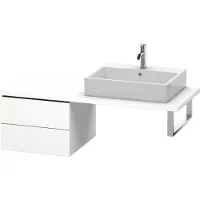 Duravit L-Cube Meuble bas pour console, 2 tiroirs, 520x400x547mm, LC583701818
