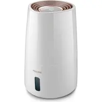 Philips Humidificateur d'air 3000 Series, NanoCloud pour jusqu'à 99 % de bactéries en moins, jusqu'à 45 m², blanc (HU3916/10)