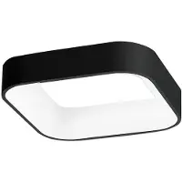 ROSSINI ILLUMINAZIONE Chopin - Plafonnier Led Carré 48W 3300Lm 3000K Ip20 En Métal Noir - Groupe Rossini - Plafonnier Au Design Minimal Et Élégant