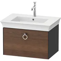 Duravit White Tulip, meuble sous-lavabo suspendu, largeur 684 x profondeur 458mm, avec 1x coulissant, avec poignée, WT425107758