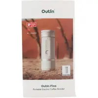 OutIn Broyeur à café électrique portable - - Fino - Meules coniques 38 mm - 28 niveaux - Batterie 2x1000 mAh