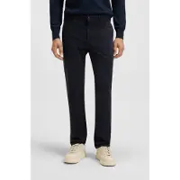 BOSS Pantalon chino bleu marine / orange