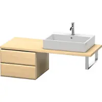 Duravit L-Cube Meuble bas pour console, 2 tiroirs, 520x400x547mm, LC583707171