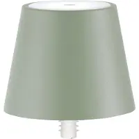 Zafferano Lampe Led Poldina Stopper Rechargeable Et Portable Couleur Sauge Avec Batterie Jusqu'À 12 Heures