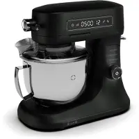 Klarstein Chiara robot de cuisine multifonctions – 1600 W, bol inox 5 L, 12 vitesses, écran tactile LCD, silencieux ≤ 72 dB, accessoires lavables, set pâtisserie, boîtier en aluminium moulé, noir