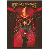 Grupo Erik Erik Editores Lord Of The Rings Balrog Light Poster Rouge Rouge One Size