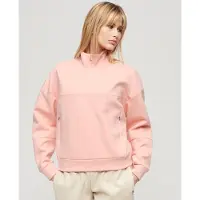Superdry Sport Tech Relaxed Half Half Zip Sweatshirt Orange 2XS Femme