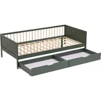 Happy Garden Lit pour enfant 190x90cm vert avec tiroirs ADAM