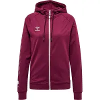 Hummel Move Grid Cotton Full Zip Sweatshirt Rouge XS Femme