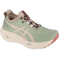 Asics Femmes, Chaussures de course à pied, GEL-NIMBUS 26 Chaussure de course à pied Trail Femme (37), Vert, Rose, Beige