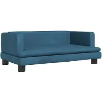 vidaXL Lit pour chien Bleu 80x45x30 cm Velours