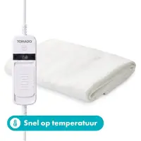 Tomado TEB1510W - Couverture électrique - Couverture chauffante - 1 personne - 150 x 80 cm