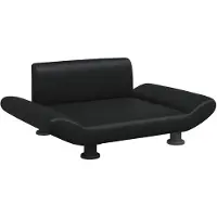 vidaXL Lit pour chien noir 70x45x28 cm similicuir