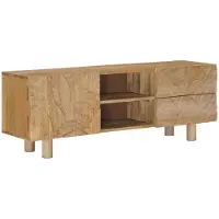 vidaXL Meuble TV avec tiroirs et étagère à porte, 110 x 30 x 40 cm