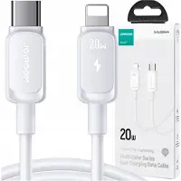 JOYROOM Cable Multi-Color Series A14 Usb-C / Lightning 20W 1.2 M - Biały
