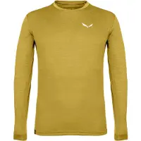 Salewa T-shirt à manches longues PUEZ MELANGE DRY, couleur olive. Tailles disponibles : M