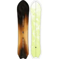 Burton - Snowboard freeride - Fish 3D Directional Flat Top 2027 - Taille 156 cm - Marron