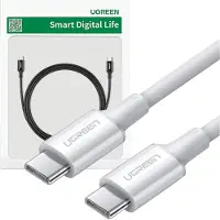 UGREEN Usb Cable Type C (Male) to Type C (Male) 1 M White (Us300)