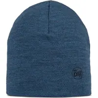 Buff Merino Midweight Beanie Bleu