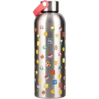 Paladone Bouteille métallique Super Mario avec boucle de transport