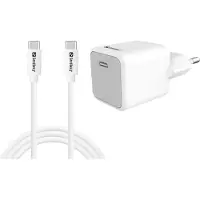 Sandberg Chargeur USB-C avec câble USB-C vers USB-C 1 m V-6FUTP-05Y, 441-58