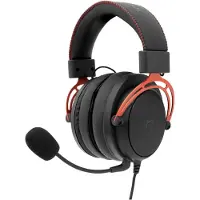 White Shark GH-2341 Gorilla Noir/Rouge (Filaire), Casque gaming, Rouge, Noir