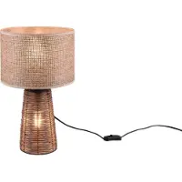 RL LIVE YOUR LIGHT Lampe de table STRAW marron 1xE27x40W osier / rotin / paille dim. : 40,5 x 24 x 24 cm IP20 RL