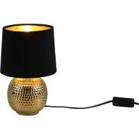 TRIO Lampe crépusculaire Sophia noir avec de l'or