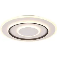 RL LIVE YOUR LIGHT Plafonnier LED rond avec télécommande JORA blanc et noir 55 W, nuances de blanc, 6400 lm, métal, dimensions : 60 x 60 x 60 cm, IP20, RL