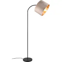 TRIO Lampadaire sur pied Julieta capuche en velours