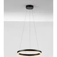 Nova Luce Suspension Adria noir Ø 40cm