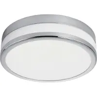 Eglo 94998 LED Palermo plafonnier Ø 22cm 1100lm chrome blanc laqué