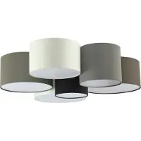Eglo 97838 PASTORE E27 6x plafonnier Ø990mm brun gris blanc