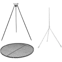 Cookking Barbecue pivotant en acier avec accessoires pour barbecue Barbecue tripode y compris grille de cuisson en acier Ø 70 cm