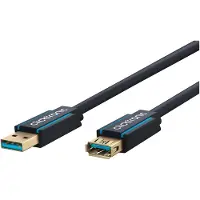 ClickTronic Câble d'extension USB-A 5 Gbit/s 3,0 m (boîte pliante de 1)