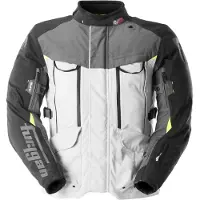 Furygan Jacket Challenger Grey-White-Yellow Fluorescent