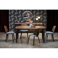 Halmar Table PEDRO noyer / noir
