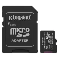 Kingston 128GB microSDXC Canvas Select Plus Gen3 150MB/s A1 Card + Adapter - Carte SD