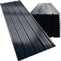 Gardebruk 12x tôles profilées 129cmx46cm gris