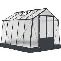 Westmann Aurora 810 Serre avec fondation Anthracite 2,5x3 m