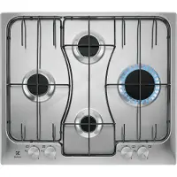 Electrolux Table de cuisson à gaz CrossCook RGG6242LOX en acier inoxydable 60 cm