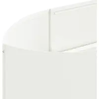 vidaXL Jardinière surélevée pour le jardin, blanche, 300 x 40 x 40 cm, en acier